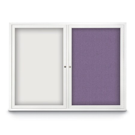 United Visual Products Corkboard, 48"x36", Cloud/Satin UV404PLUS-SATIN-CLOUD